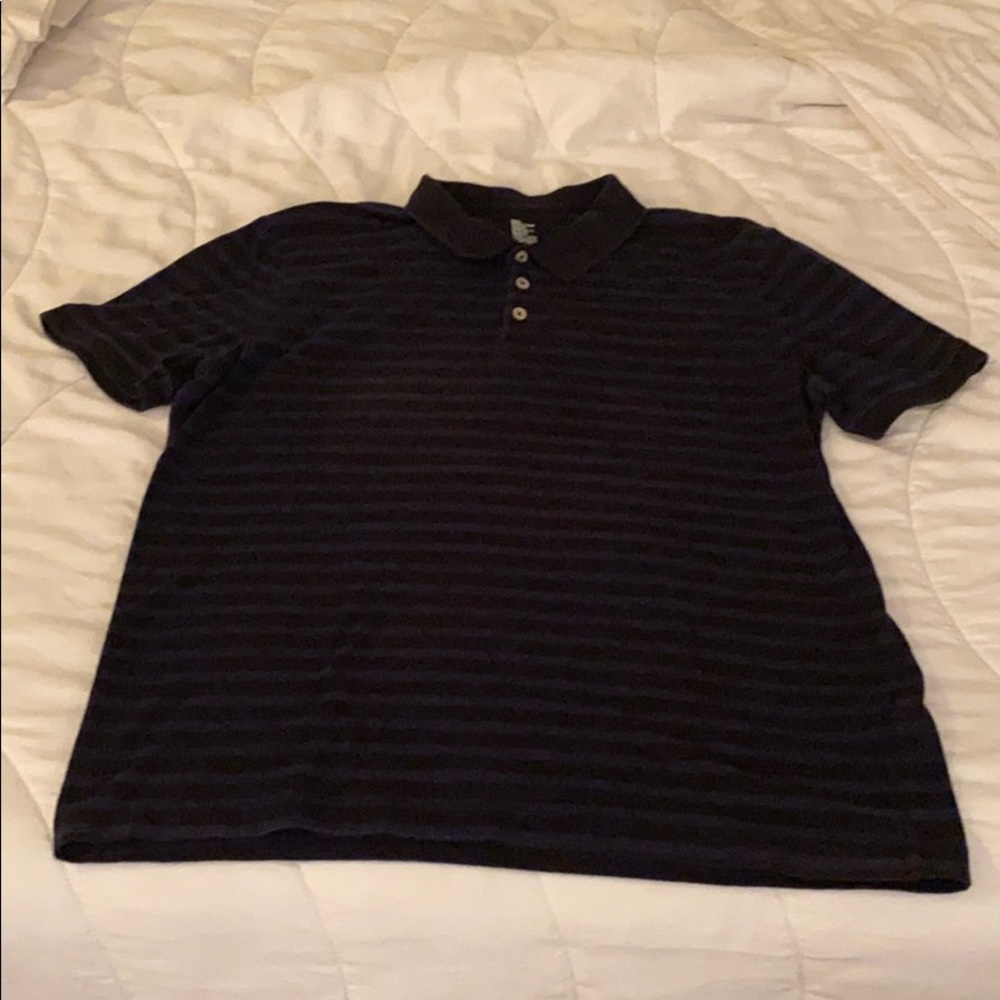 H&M mens striped polo shirt. Medium. Gently worn